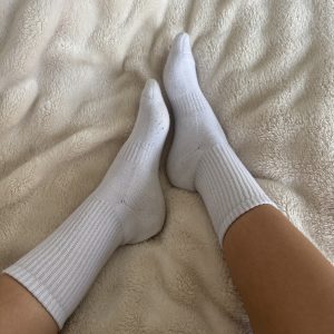 Getragene Teveo Sportsocken