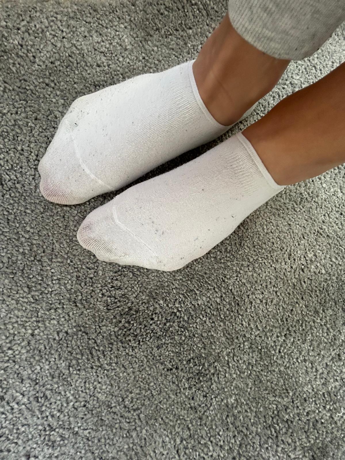 Weiße Sneaker-Socken