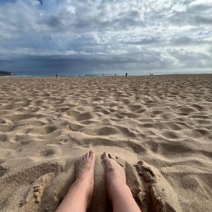 Sexy Strand Fußfotos