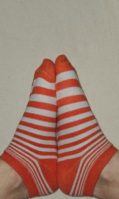 Orange Socken