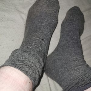 Getragene Socken