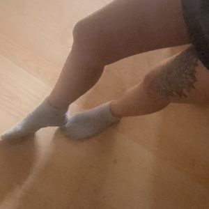 Getragene sneaker Socken