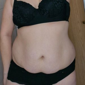 Getragener BH und Slip