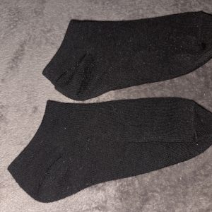 Schwarze Kurzsocken / Sneaker-Socken