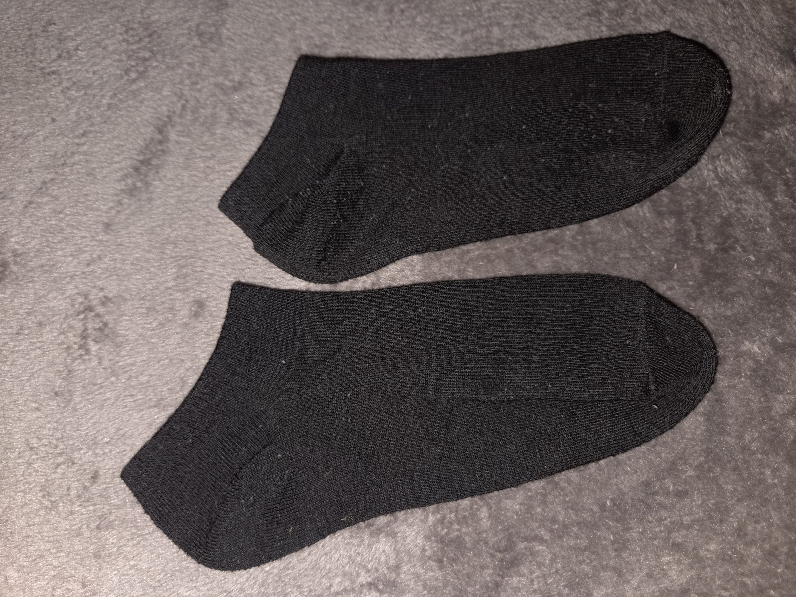 Schwarze Kurzsocken / Sneaker-Socken