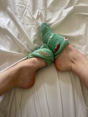 Getragene Socken
