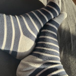 Getragene Socken