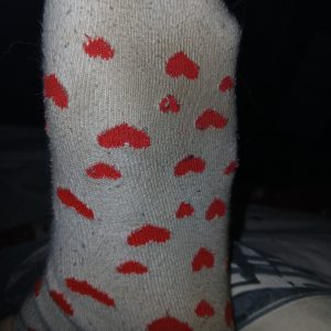 Getragene Socken zu verkaufen