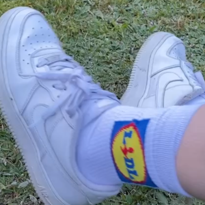 Weiße sneaker Socken