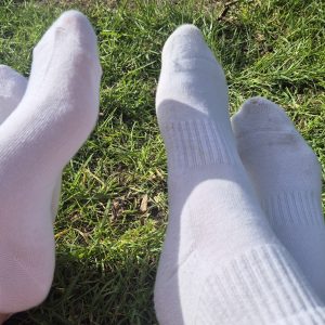 Getragene Socken Duos
