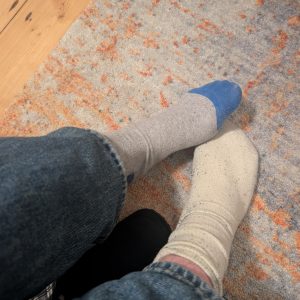 Getragene Socken oder Schlüpfer