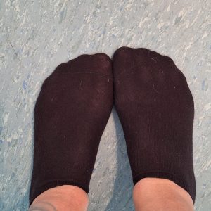 Getragene Socken