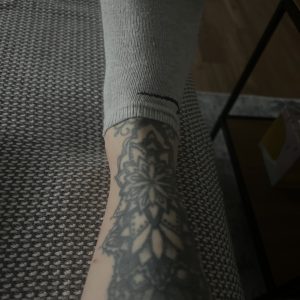 Fussbild oder getragene socken