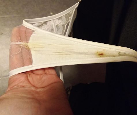 Getragener tanga 4 Tage mit gebrauchs spuren