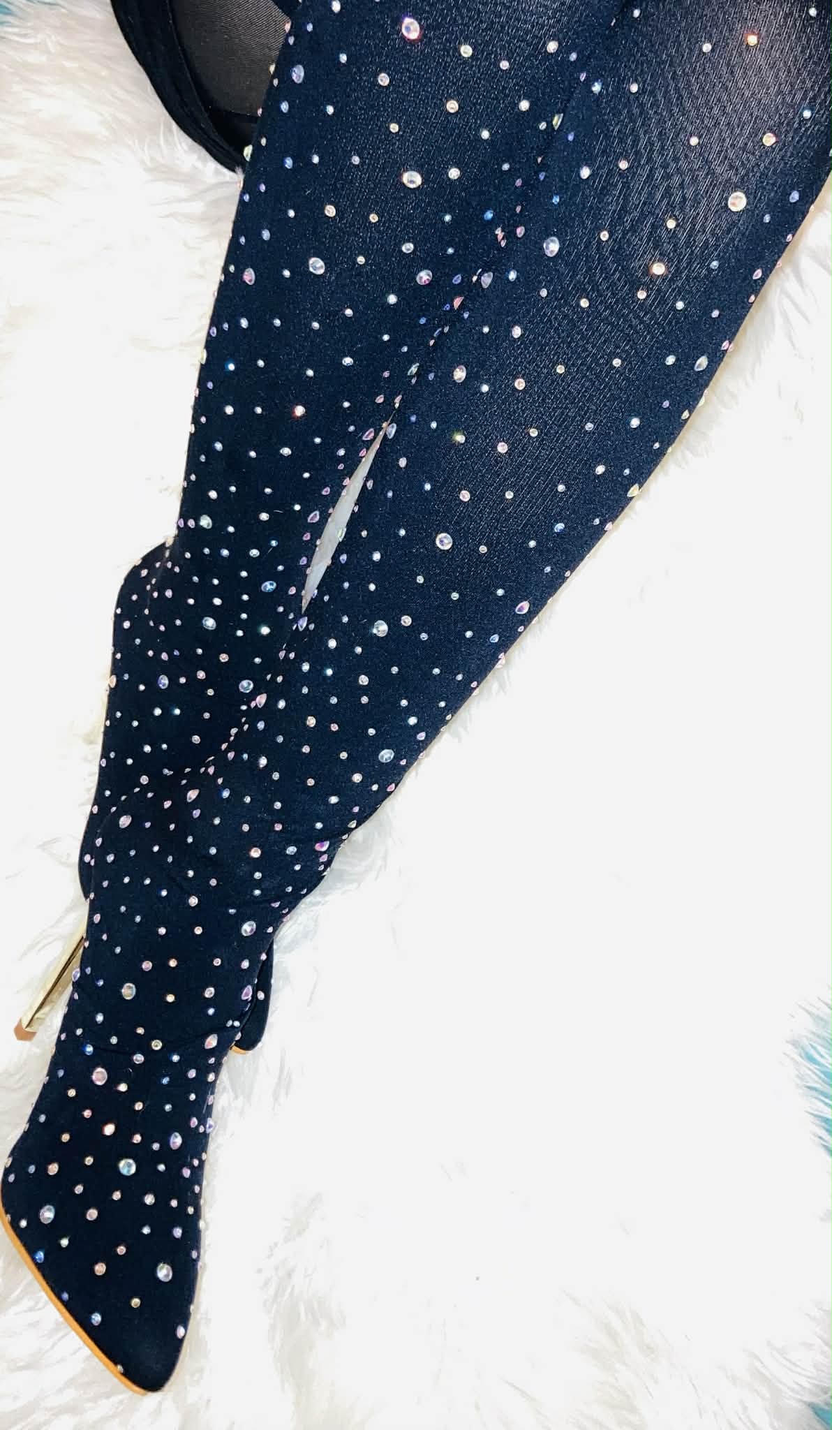 Cosmic Black High Heels