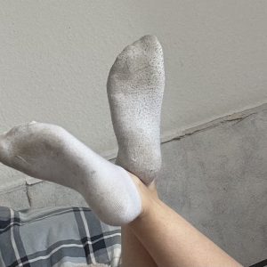Getragene Socken