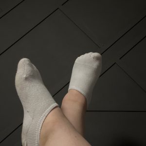 Getragene Socken
