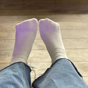 Getragene Socken